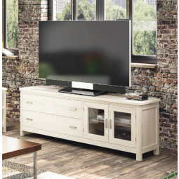 MUEBLE DE TELEVISIÓN CON CAJONES Y PUERTAS PARA SALÓN MADERA SOSTENIBLE