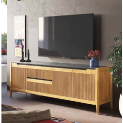 MODERNO MUEBLE DE TELEVISIÓN REALIZADO EN MADERA SOSTENIBLE