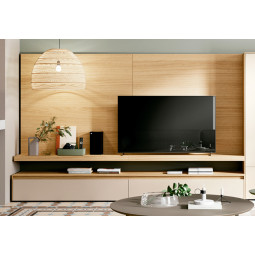 COMPOSICIÓN MODULAR DE TV PARA SALÓN COMEDOR DE DISEÑO - DM