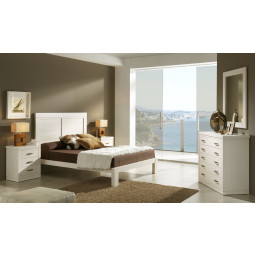 DORMITORIO MODERNO CAMA CON BANCADA - HAYA