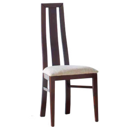 SILLA MODERNA CON RESPALDO DE MADERA - PINO