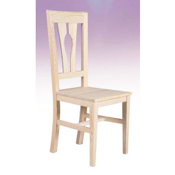 SILLA CON ASIENTO MADERA - PINO