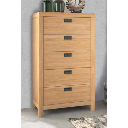 SINFONIER DE DISEÑO NÓRDICO MODERNO EN MADERA NATURAL