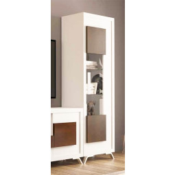VITRINA ESTRECHA CON UNA PUERTA IDEAL PARA SALÓN ESTILO MODERNO