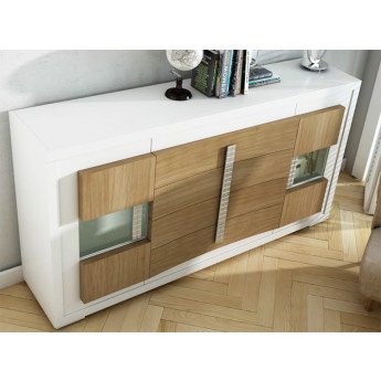 MUEBLE APARADOR CON CAJONES Y 2 PUERTAS MADERA