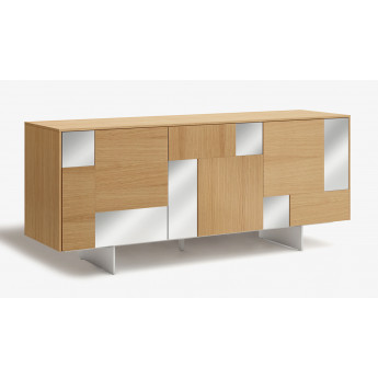 MUEBLE APARADOR PUERTAS CON ESPEJO SALÓN COMEDOR MODERNO - DM