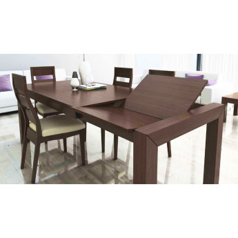 MESA DE COMEDOR EXTENSIBLE SALÓN MODERNO MADERA - PINO