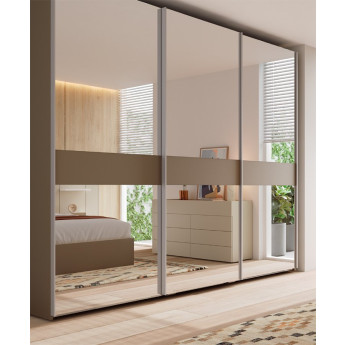 ARMARIO DE DISEÑO MODERNO CON PUERTAS CORREDERAS CON ESPEJO