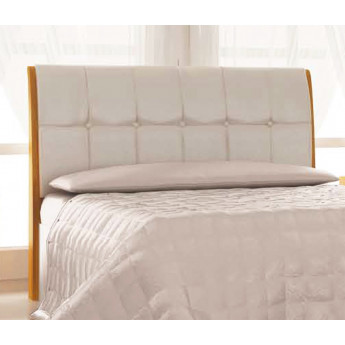 CABECERO CLÁSICO TAPIZADO POLIPIEL - PINO