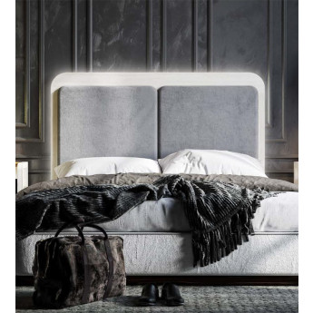 CABECERO TAPIZADO DOBLE PANEL ACOLCHADO DISEÑO CONTEMPORÁNEO