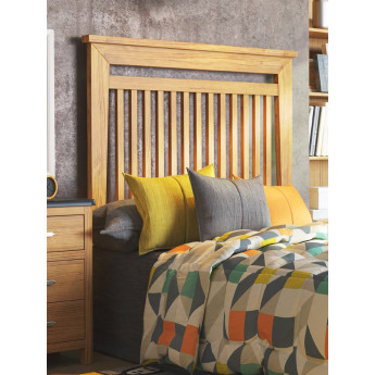 CABECERO DE CAMA JUVENIL CON LISTONES DE MADERA MACIZA