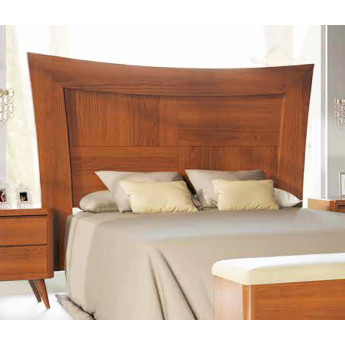 CABECERO DE CAMA CON PANEL CENTRAL 4 VETAS MADERA - PINO