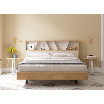 CONJUNTO DE DORMITORIO MODERNO CON CABECERO Y MESILLAS OPCIONALES