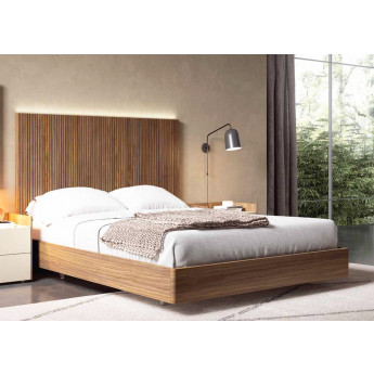 CAMA CON BAÑERA PARA DORMITORIOS DE DISEÑO CONTEMPORÁNEO - ROBLE