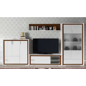 COLECCIÓN PARA SALÓN COMEDOR CON MUEBLE TV MADERA - DM