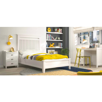 MUEBLES DE DORMITORIO CON ESCRITORIO INTEGRADO MADERA NATURAL