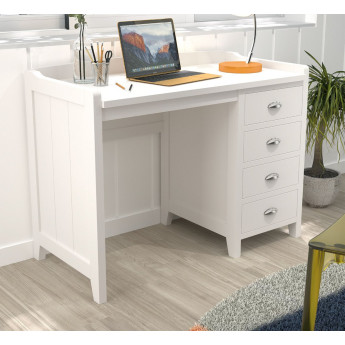 ESCRITORIO JUVENIL CON 4 CAJONES PARA DORMITORIO MADERA