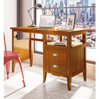 MESA ESCRITORIO DE MADERA PARA TELETRABAJO EN CASA