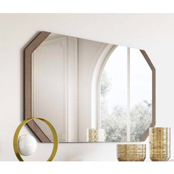 ESPEJO CON MARCO DE MADERA IDEAL PARA ESTANCIAS CON MUEBLES MODERNOS