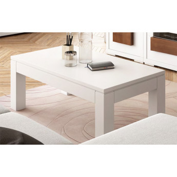 MESA DE CENTRO MODERNA CON TAPA ELEVABLE O FIJA - PINO