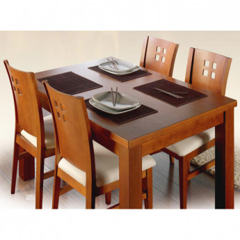 MESA DE COMEDOR RÚSTICA MADERA - PINO