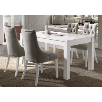 MESA DE COMEDOR EXTENSIBLE DISEÑO MODERNO MADERA - PINO