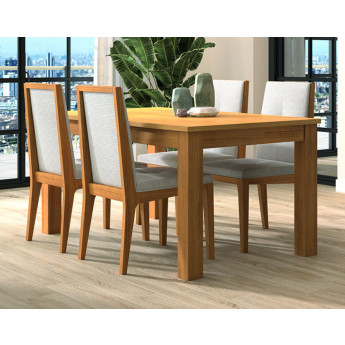 MESA DE COMEDOR DE MADERA EXTENSIBLE PARA SALÓN