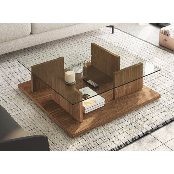 MESA DE CENTRO DE DISEÑO CONTEMPORÁNEO Y CON ESTRUCTURA SÓLIDA