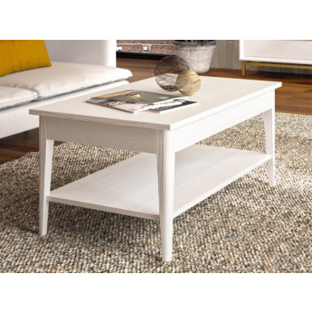 MESA DE CENTRO ELEVABLE DISEÑO ESCANDINAVO MADERA NATURAL