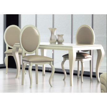 MESA COMEDOR ESTILO ISABELINA MADERA - PINO