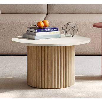 MUEBLE DE CENTRO REDONDA AUXILIAR DE DISEÑO NÓRDICO