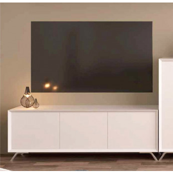 MUEBLE TELEVISIÓN CON 3 PRÁCTICAS PUERTAS PARA ALMACENAMIENTO