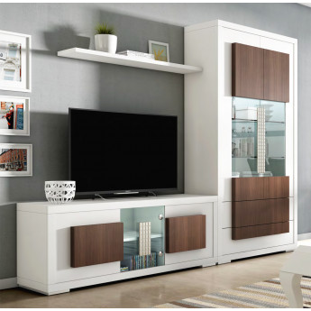 MUEBLE TV CON VITRINA PARA EL SALÓN