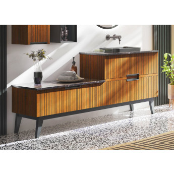 MUEBLE DE BAÑO DE DISEÑO NÓRDICO MODERNO CON TRES AMPLIOS CAJONES