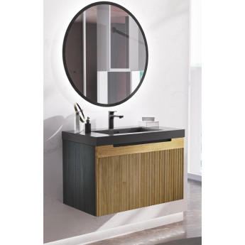 ELEGANTE MUEBLE DE BAÑO EN MADERA SOSTENIBLE Y CON UN AMPLIO CAJÓN