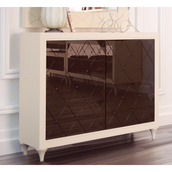 MUEBLE DE ENTRADA CON 2 PUERTAS CORREDERAS MADERA