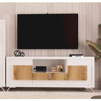 MUEBLE PARA TELEVISIÓN CON 2 PUERTAS + 1 CAJÓN + 1 HUECO