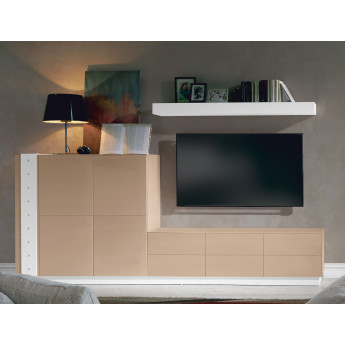 MUEBLE TELEVISIÓN CON VAJILLERO BOTELLERO - DM