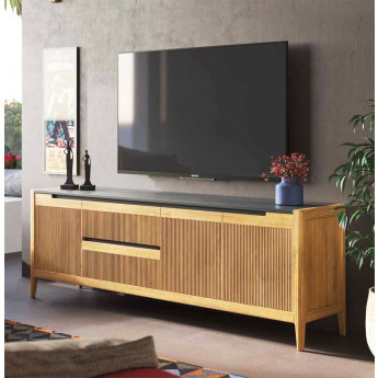 MODERNO MUEBLE DE TELEVISIÓN REALIZADO EN MADERA SOSTENIBLE