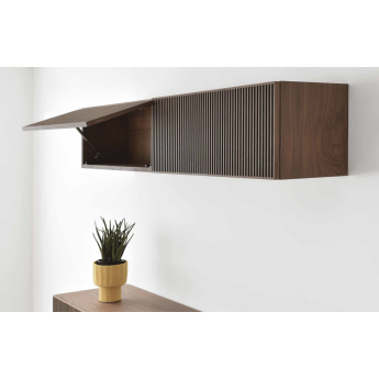 MUEBLE FLOTANTE DE 2 PUERTAS ABATIBLES FRENTES ESTRIADOS