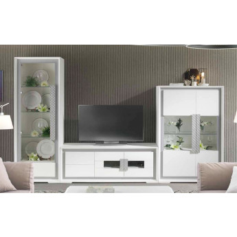 COMPOSICIÓN DE MUEBLES DE SALÓN CON VAJILLERO Y MUEBLE TV - DM