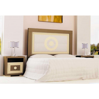 COLECCIÓN DE MUEBLES DE DORMITORIO CON CABECERO TAPIZADO - PINO