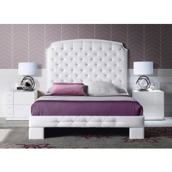 DORMITORIO CLÁSICO CON CAMA TAPIZADA CAPITONÉ - DM