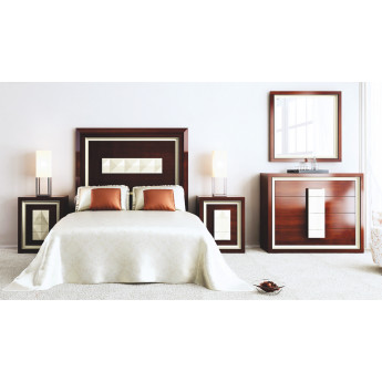 MUEBLES DORMITORIO MODERNO CABECERO RECTO MADERA - PINO