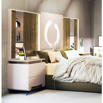 CONJUNTO DE MUEBLES DE DISEÑO PARA DORMITORIO DE MATRIMONIO - DM