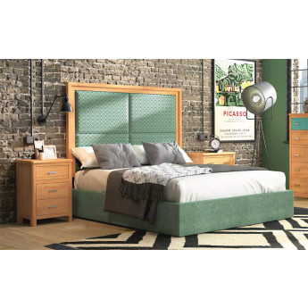 DORMITORIO CON MUEBLES DE DISEÑO Y EN MADERA NATURAL DE PINO