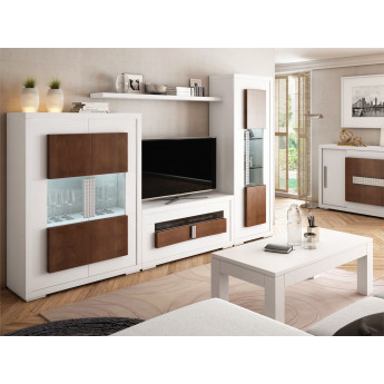 MUEBLE DE SALÓN CON DOS VITRINAS Y MUEBLE TV