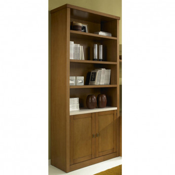 LIBRERÍA CON 2 PUERTAS Y 3 BALDAS MADERA - HAYA