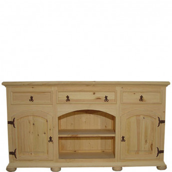 APARADOR CON 2 PUERTAS Y 3 CAJONES MADERA - PINO