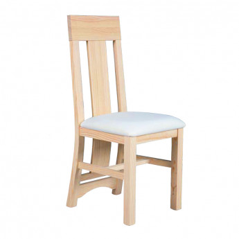 SILLA CON RESPALDO MADERA MACIZA - PINO